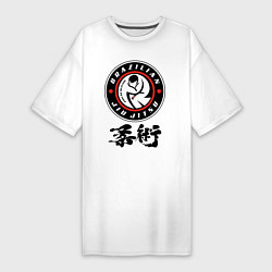 Женская футболка-платье Brazilian fight club Jiu jitsu fighter