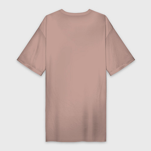 Женская футболка-платье Крестики - нолики любовь / Пыльно-розовый – фото 2