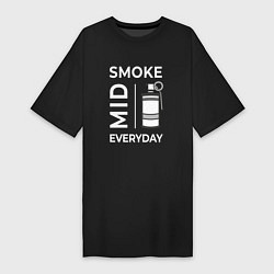Футболка женская-платье Smoke Mid Everyday, цвет: черный