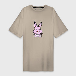 Женская футболка-платье Rabbit Smile