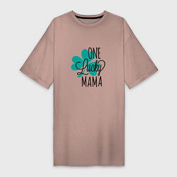 Женская футболка-платье Одна счастливая мама