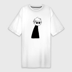 Женская футболка-платье Сатору Годжо Манга