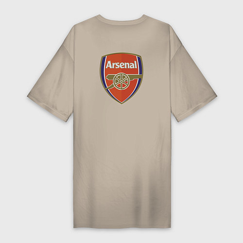 Женская футболка-платье Arsenal - sweeper - England - London / Миндальный – фото 2