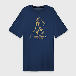 Футболка женская-платье Assassins creed 15 лет, цвет: тёмно-синий
