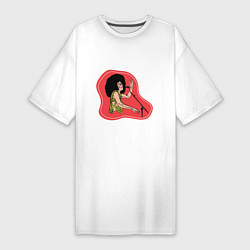 Женская футболка-платье Певица
