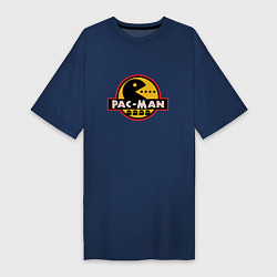 Футболка женская-платье Pac-man game, цвет: тёмно-синий