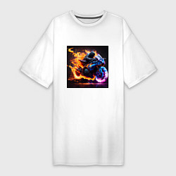Женская футболка-платье Огненный suzuki