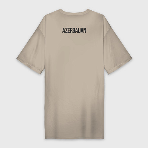 Женская футболка-платье Azerbaijan / Миндальный – фото 2