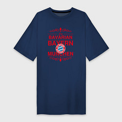 Футболка женская-платье Bavarian Bayern, цвет: тёмно-синий