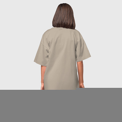 Женская футболка-платье 1991 ограниченный выпуск / Миндальный – фото 4