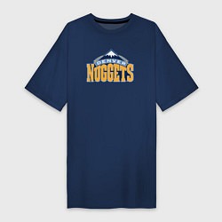 Футболка женская-платье Denver Nuggets, цвет: тёмно-синий