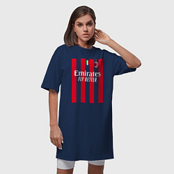 Футболка женская-платье Златан Ибрагимович ФК Милан форма 2223 домашняя, цвет: тёмно-синий — фото 2