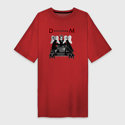 Футболка женская-платье Depeche Mode - Memento Mori 01, цвет: красный