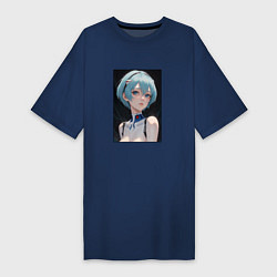 Женская футболка-платье Аянами Рей из аниме и манги Евангелион