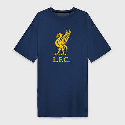 Футболка женская-платье Liverpool sport fc, цвет: тёмно-синий