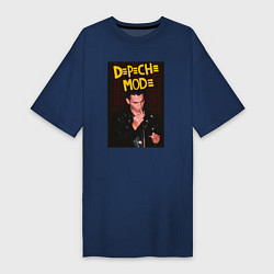 Футболка женская-платье Depeche Mode Dave, цвет: тёмно-синий