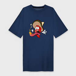 Женская футболка-платье Горячий мексиканский перец