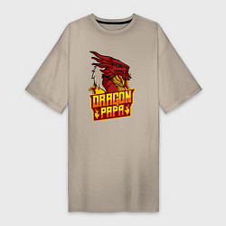 Женская футболка-платье Dragon papa