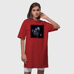 Футболка женская-платье Pluxary, цвет: красный — фото 2