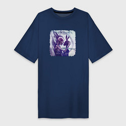 Футболка женская-платье The Birthday Massacre - under your spell, цвет: тёмно-синий