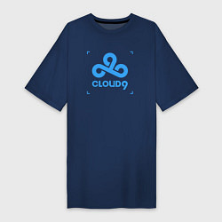 Женская футболка-платье Cloud9 - tecnic blue