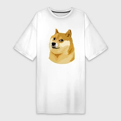 Женская футболка-платье Doge