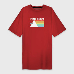 Футболка женская-платье Pink Floyd, цвет: красный