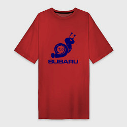 Женская футболка-платье Subaru