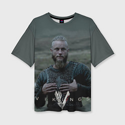 Женская футболка оверсайз Vikings: Ragnarr Lodbrok