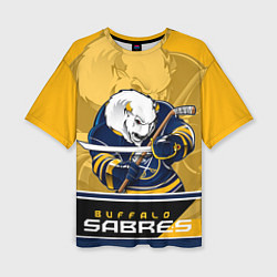 Женская футболка оверсайз Buffalo Sabres