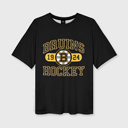 Женская футболка оверсайз Boston Bruins: Est.1924