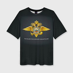 Женская футболка оверсайз Полиция Российской Федерации