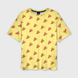 Женская футболка оверсайз Рай пиццы
