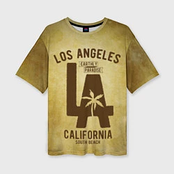 Женская футболка оверсайз Лос-Анджелес