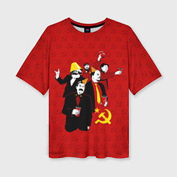 Женская футболка оверсайз Communist Party