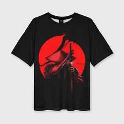 Футболка оверсайз женская Сила самурая, цвет: 3D-принт