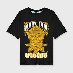 Футболка оверсайз женская Muay Thai Fighter, цвет: 3D-принт