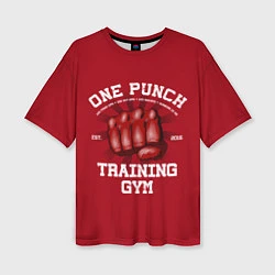 Женская футболка оверсайз One Punch Gym