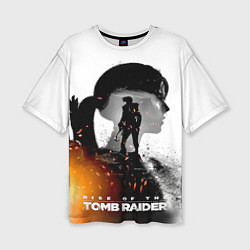 Женская футболка оверсайз Rise of the Tomb Raider 1