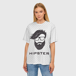 Футболка оверсайз женская Hipster, цвет: 3D-принт — фото 2