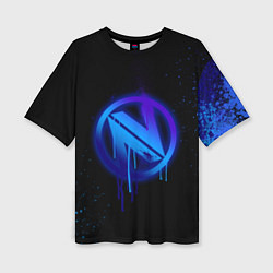 Женская футболка оверсайз EnVyUs: Black collection