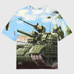 Футболка оверсайз женская Защитники, цвет: 3D-принт