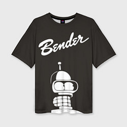 Женская футболка оверсайз Bender Retro