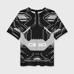 Женская футболка оверсайз CS:GO Black collection