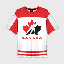 Женская футболка оверсайз Canada Team