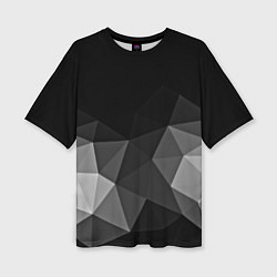 Женская футболка оверсайз Abstract gray
