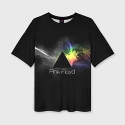 Женская футболка оверсайз Pink Floyd Logo