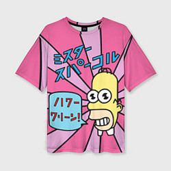 Женская футболка оверсайз Japanesse Homer