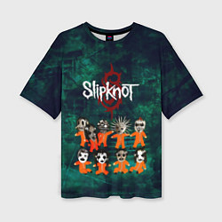 Футболка оверсайз женская Группа Slipknot, цвет: 3D-принт