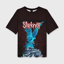 Женская футболка оверсайз Орел группа Slipknot